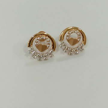 Rose gold Earrings by S B ZAWERI