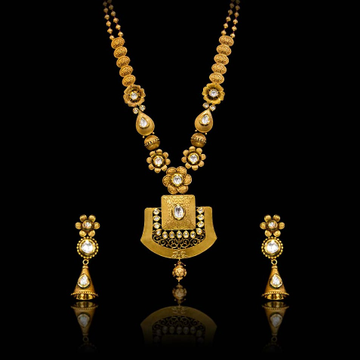 916 Gold Hallmark Fancy Necklace Set by S B ZAWERI