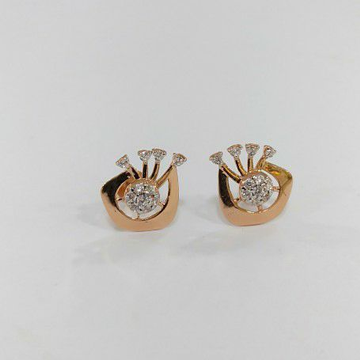 Rose gold Earrings by S B ZAWERI