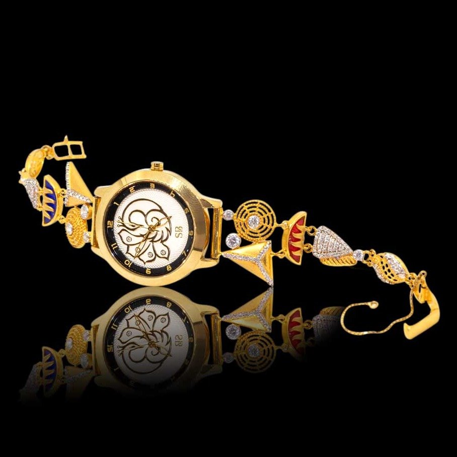 916 Gold Hallmark Designer Watch